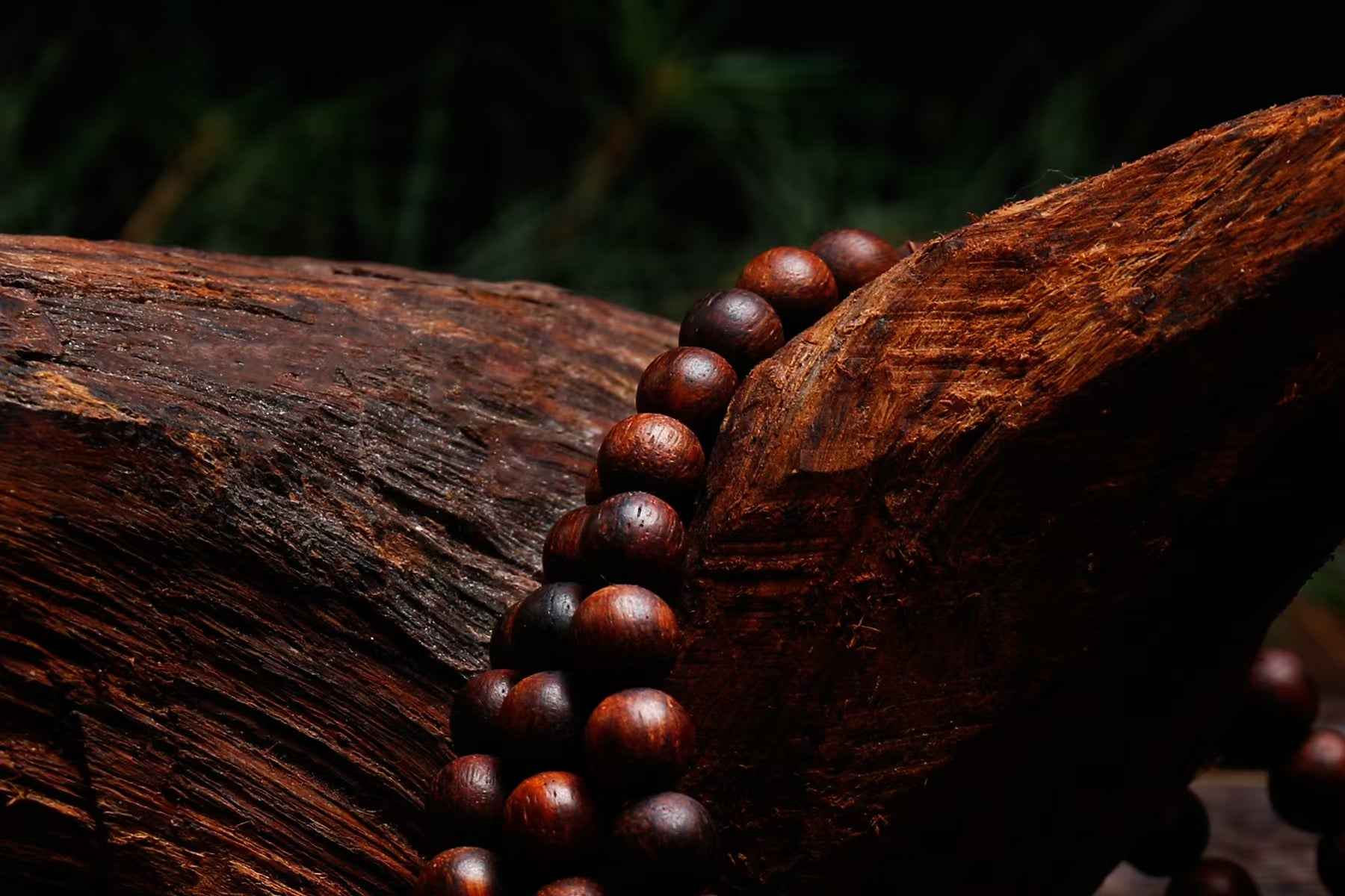 Coconut-Scented Sacred Mala – 108 Prayer Beads with Natural Hemp Blend (8mm)